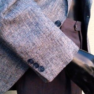 WALL STREET COLLECTION MEN'S PURE LUXURY SILK (2) BUTTON BLAZER (SLOVAKIA)